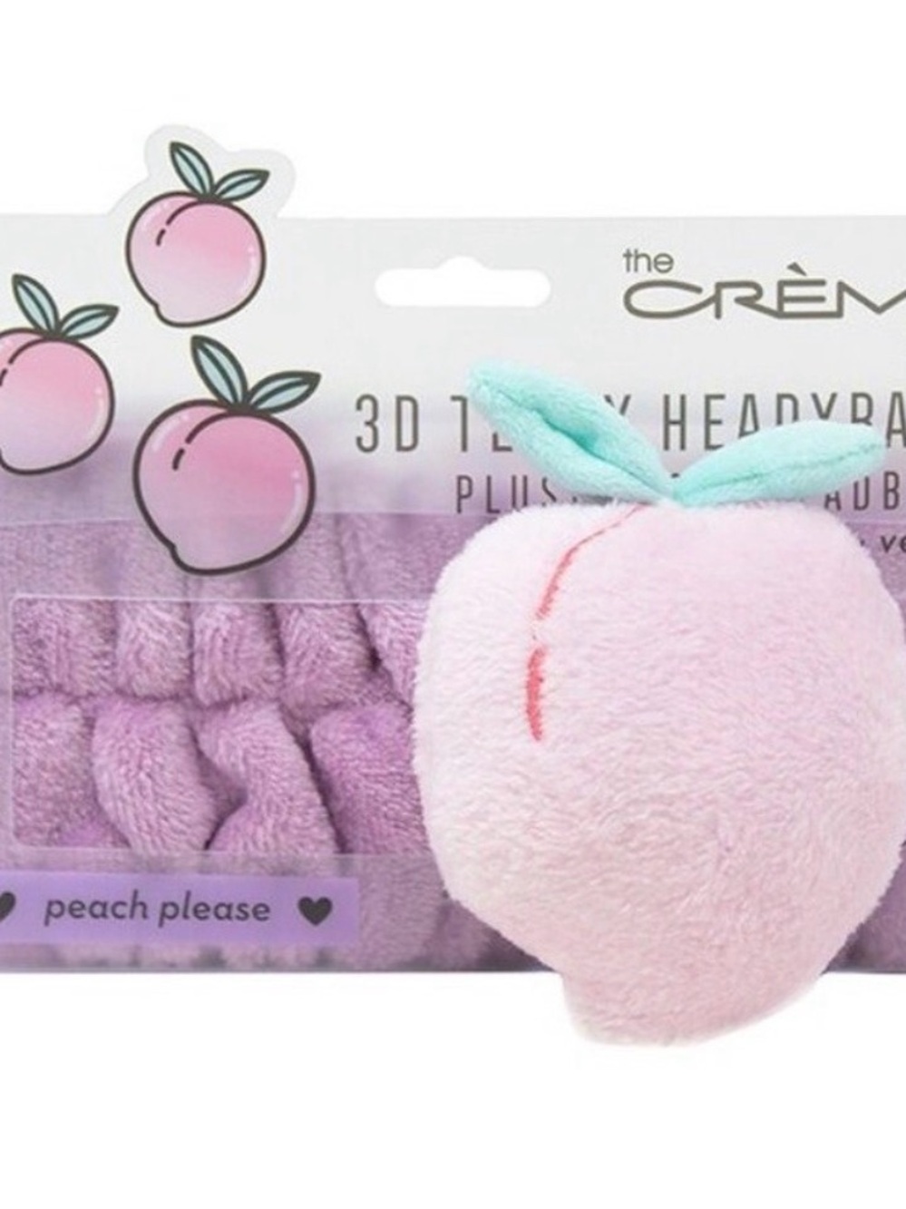 The Crème Pink Peach Plush Headband